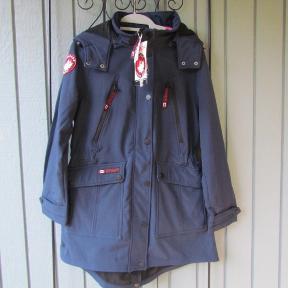 Canada Weathergear Ladies Coat Navy Blue Size M